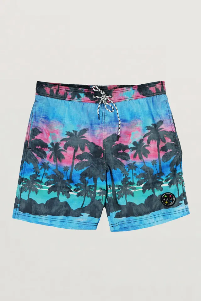 Maui and Sons Pura Vida pantaloncini mare palme