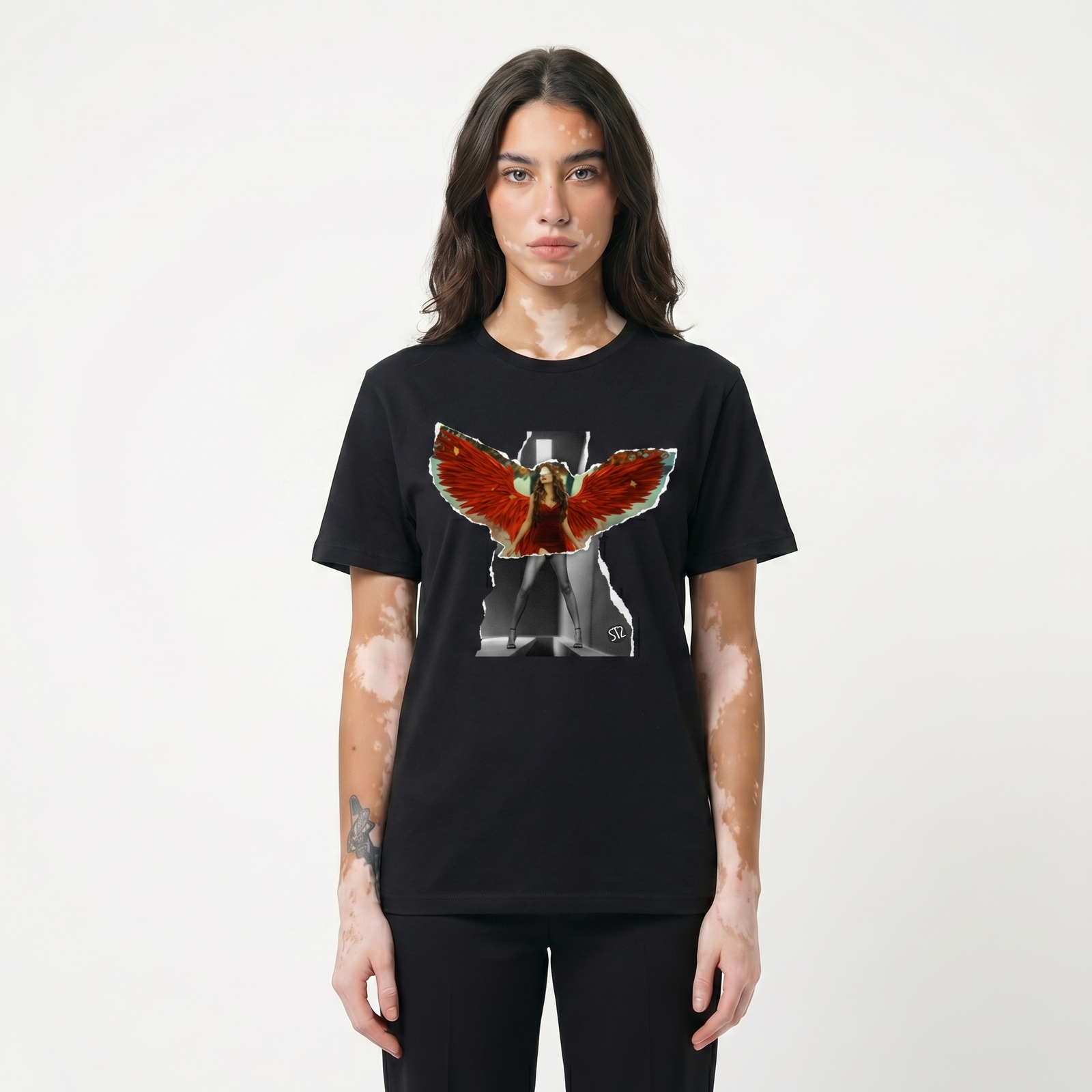 Seetees Wings T-shirt uomo cotone foto