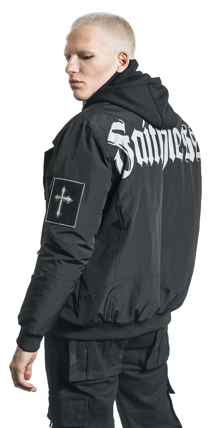 Gothicana by EMP giacca Faithless nera con scritta