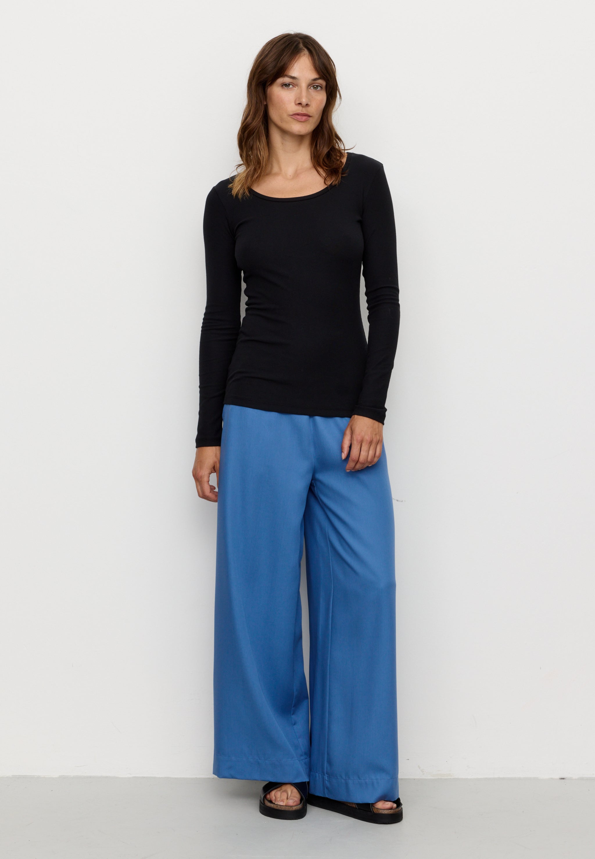 Recolution Pilea pantaloni donna blu elettrico lyocell