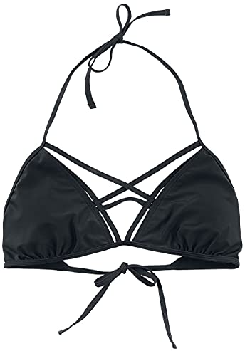 Gothicana by EMP top bikini nero XL con spalline