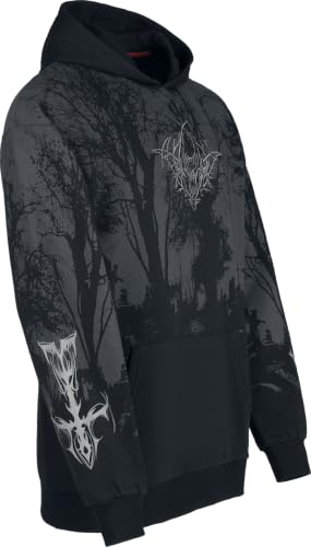 Gothicana by EMP Eternal Allure Felpa Uomo Nero L Cappuccio