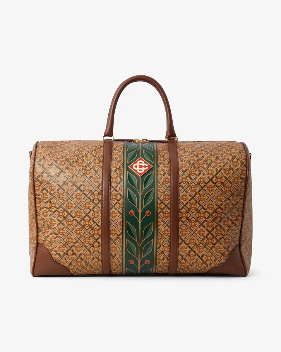 Casablanca weekender beige monogram tela