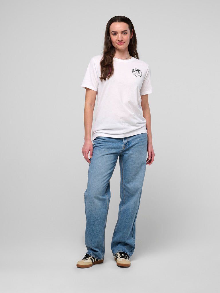 Maui and Sons Classic Shark Logo T-Shirt cotone