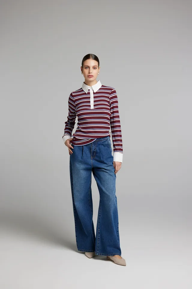 Sarah Chole 28071 maglia costine rigata elasticizzata