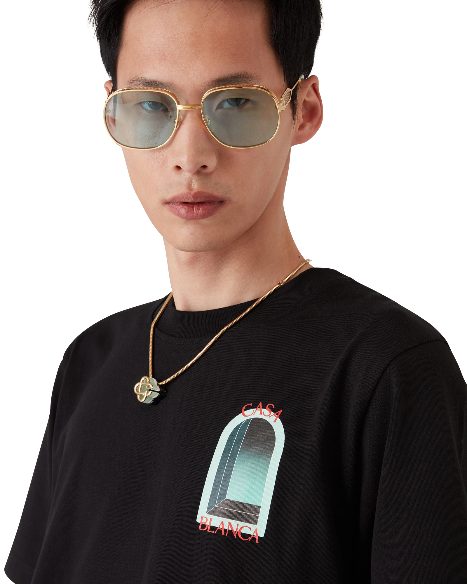Casablanca L'Arche t-shirt cotone nera
