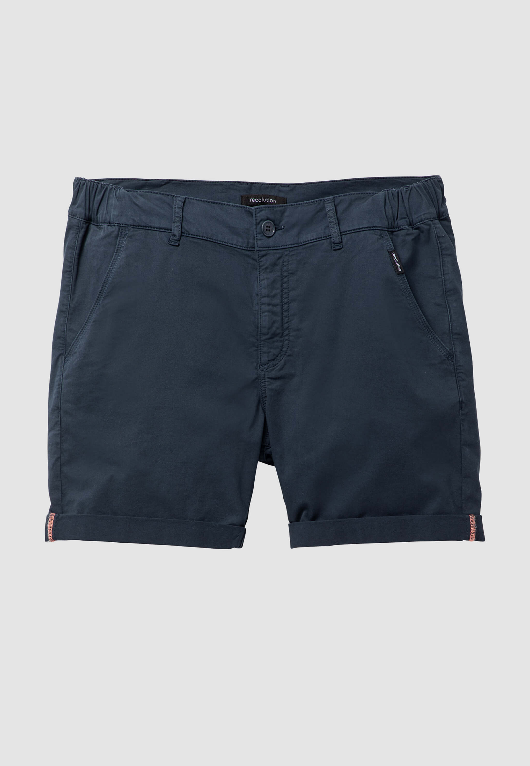 Recolution Majoram pantaloncini blu navy cotone bio