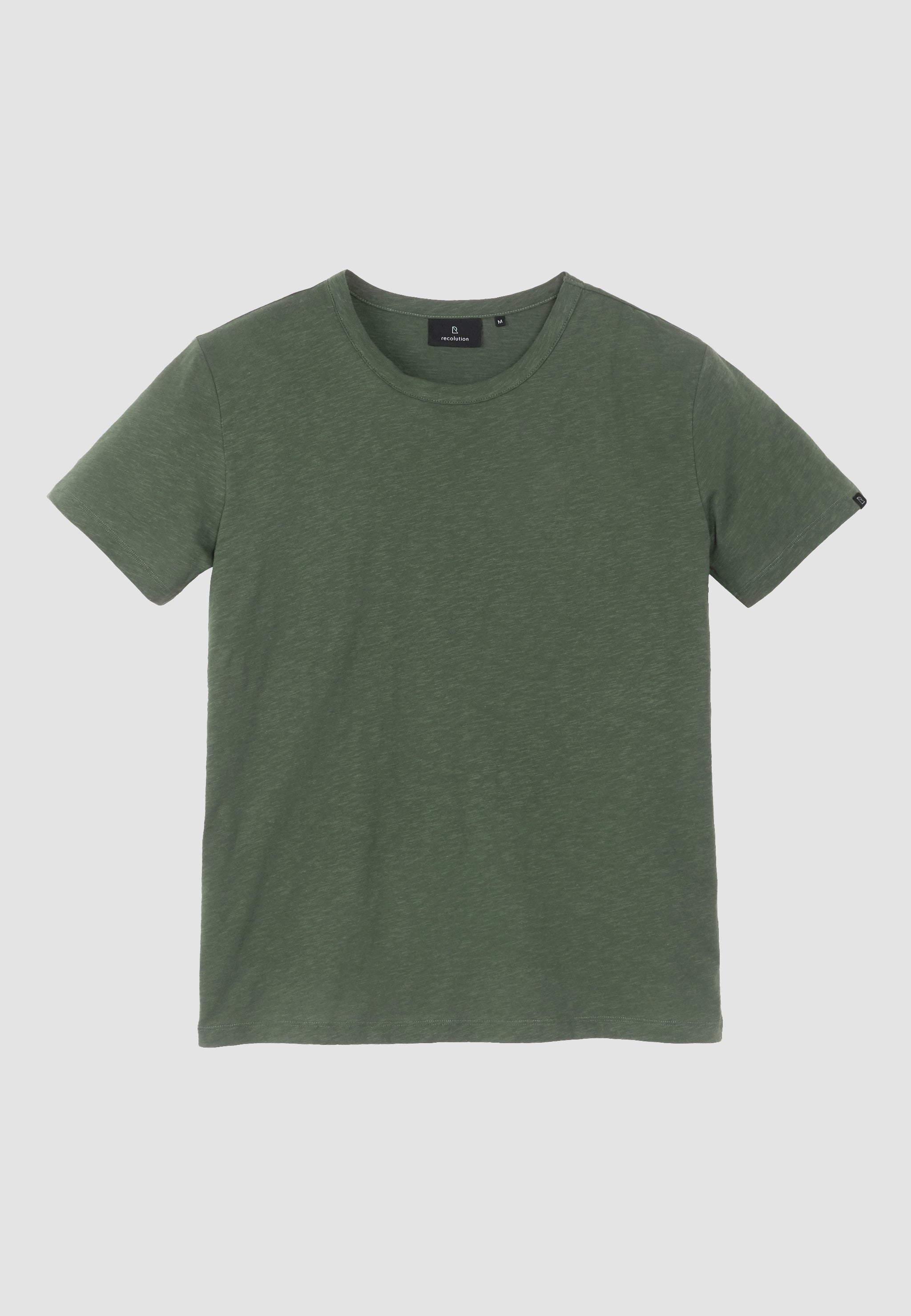 Recolution BAY t-shirt dark khaki cotone bio vestibilita comoda