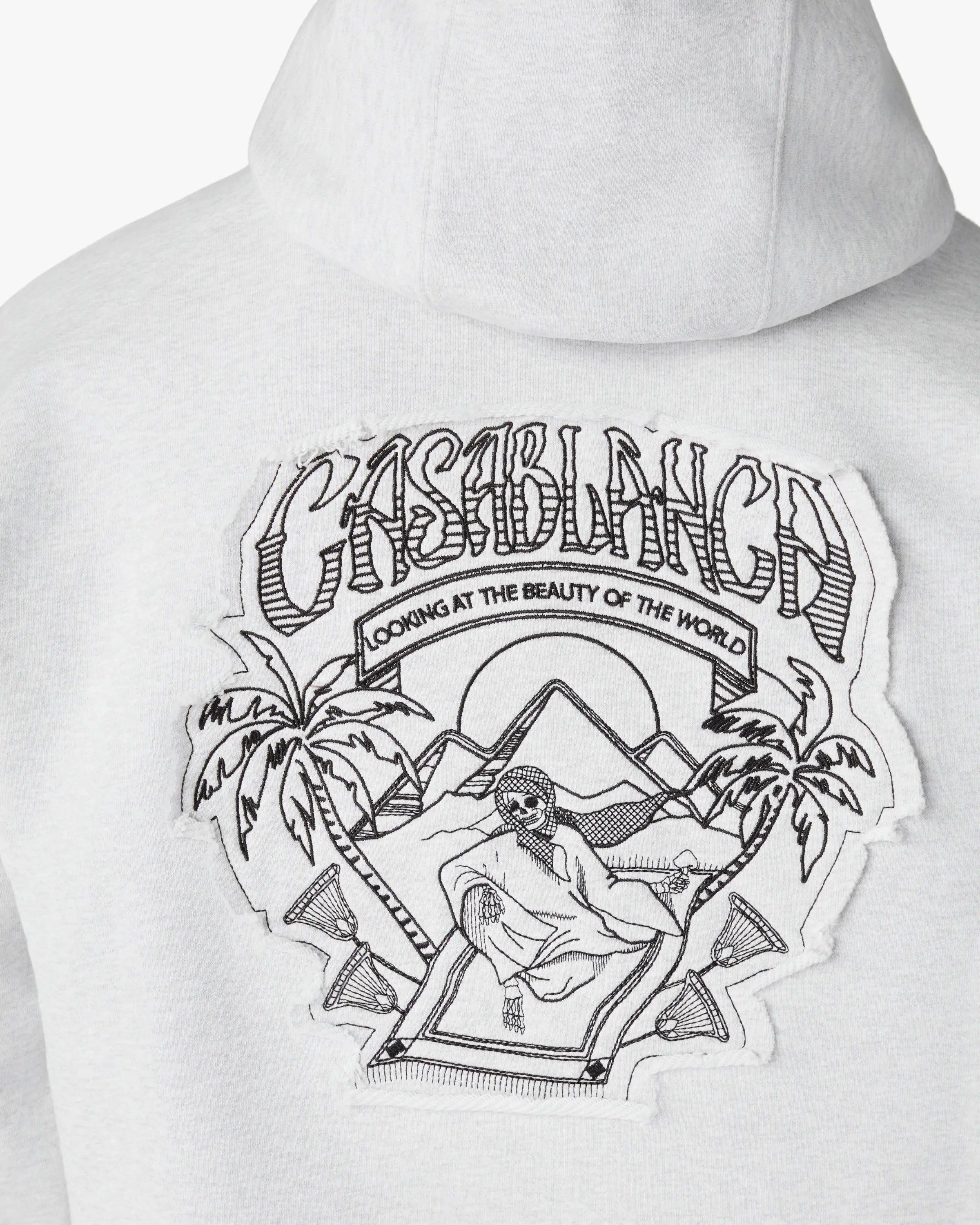 Casablanca Eveil Ancestral Felpa Cappuccio Grigia Cotone