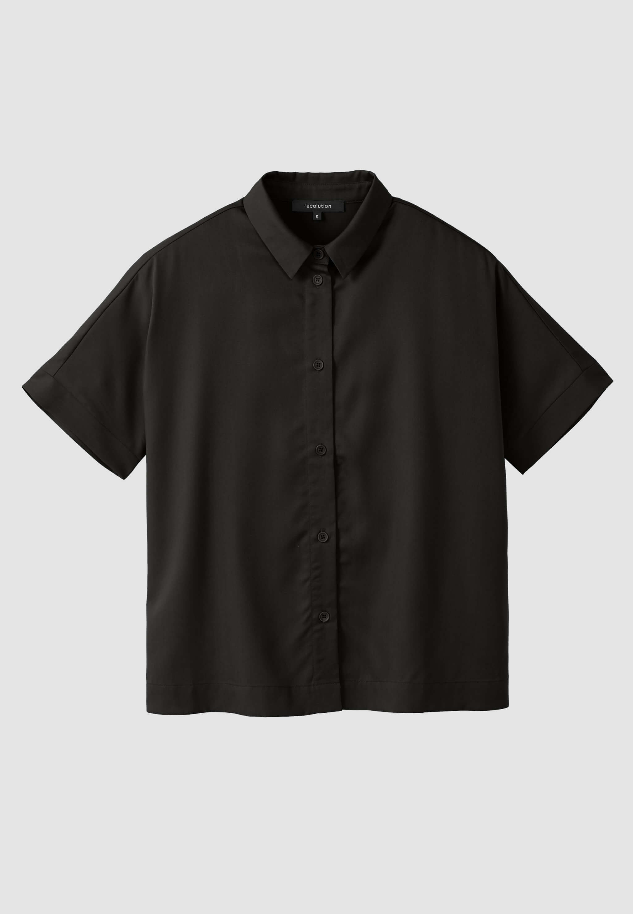 Recolution Lotus camicia nera lyocell Tencel