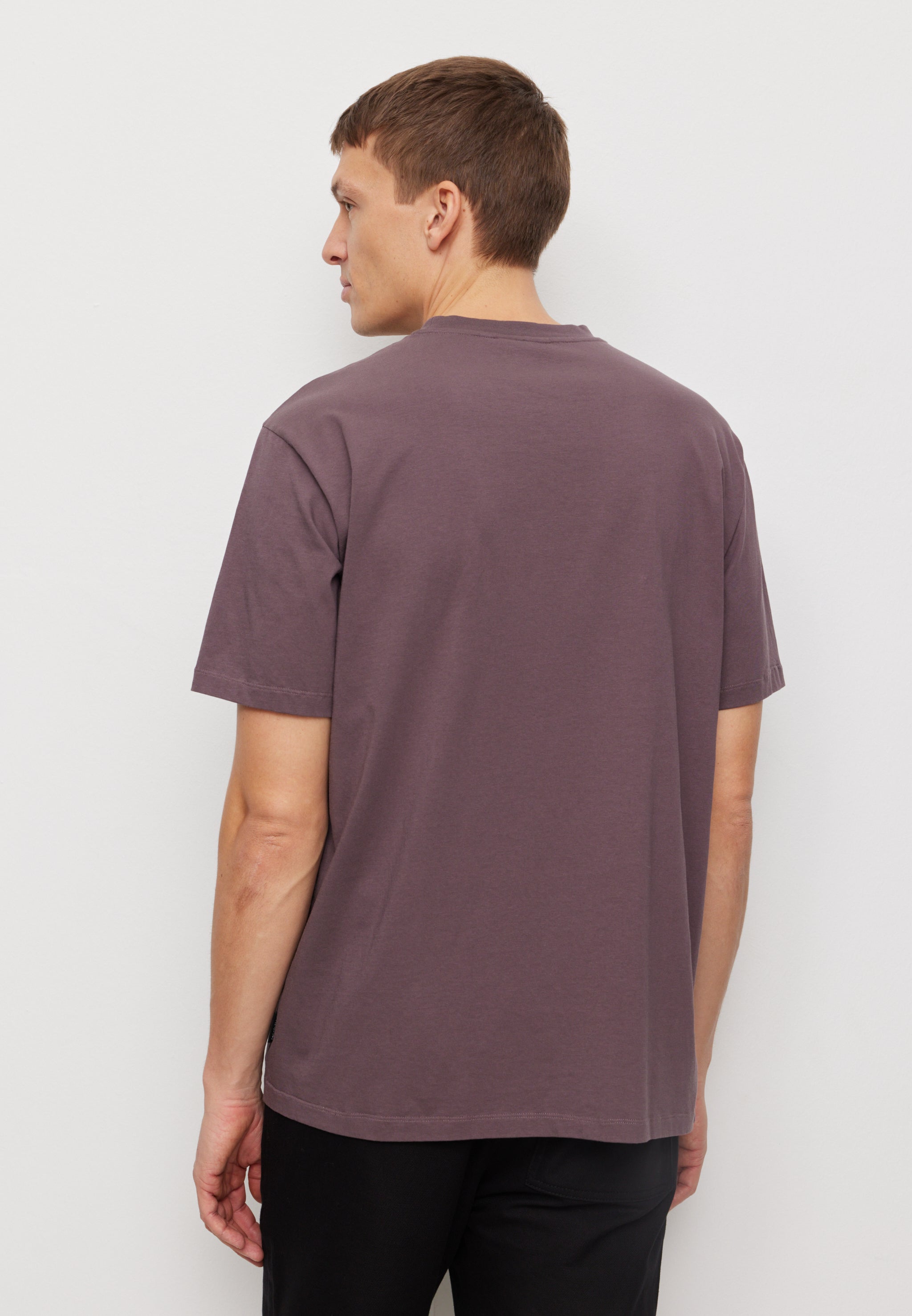 Recolution Aposeris Pocket maglietta uomo viola scuro bio