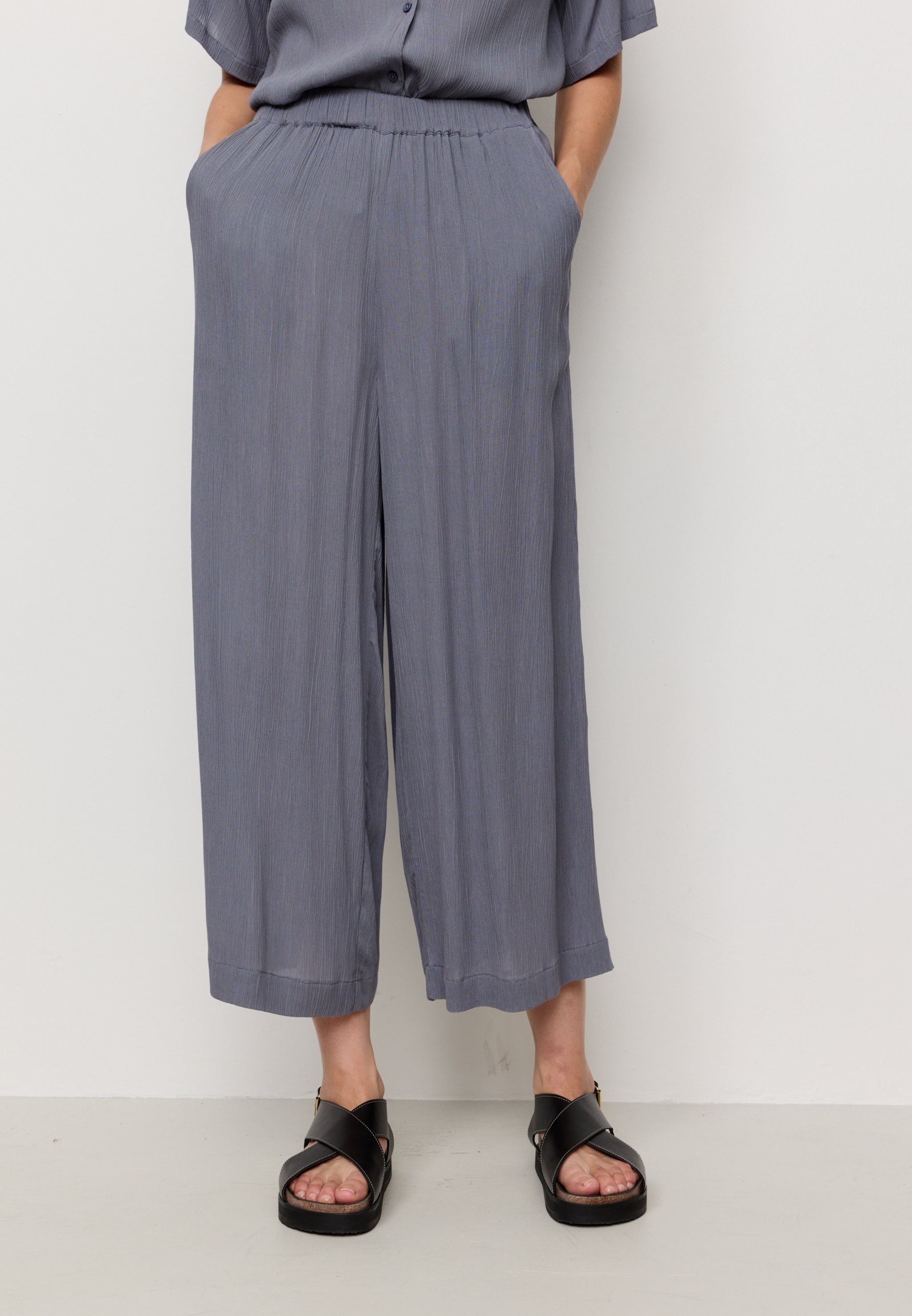 Recolution Mandevilla pantaloni 7/8 dove blue viscosa