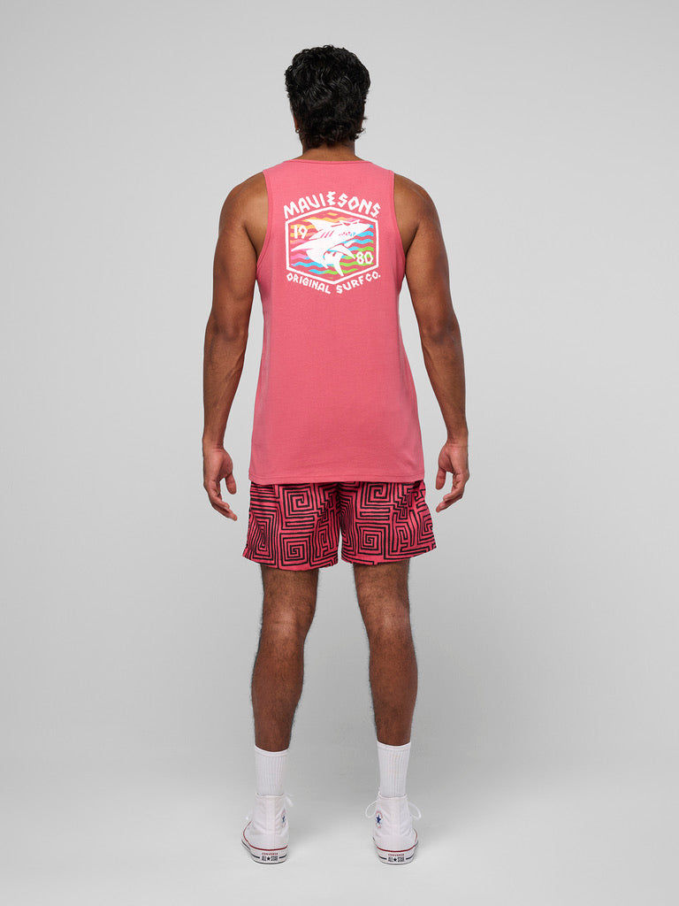 Maui and Sons Surf Thrasher canotta cotone squalo retro