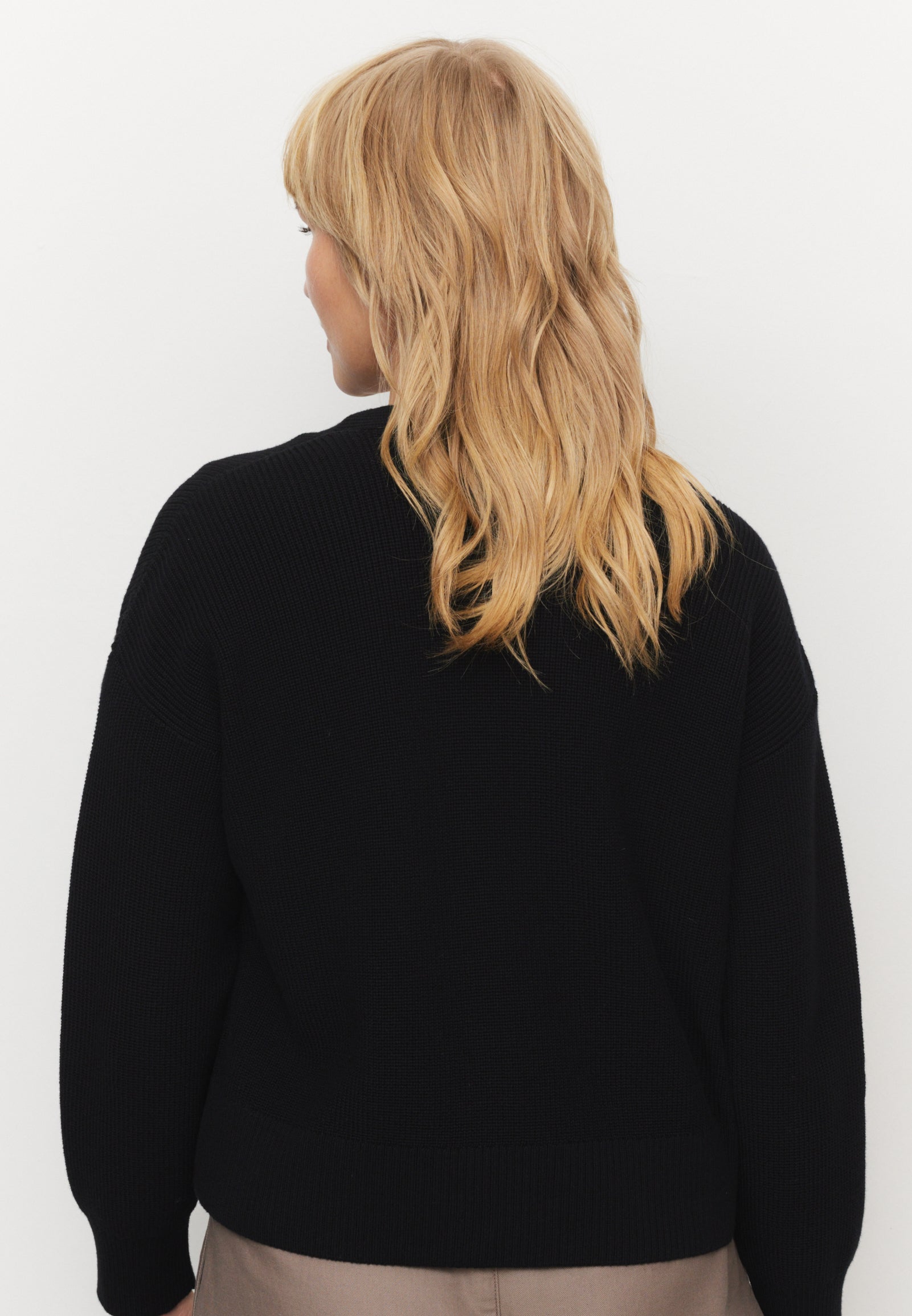 Recolution Moringa cardigan cotone bio nero comodo
