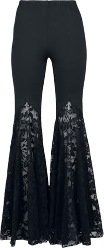 Gothicana by EMP Mystical Woods pantaloni donna neri taglia M gotici
