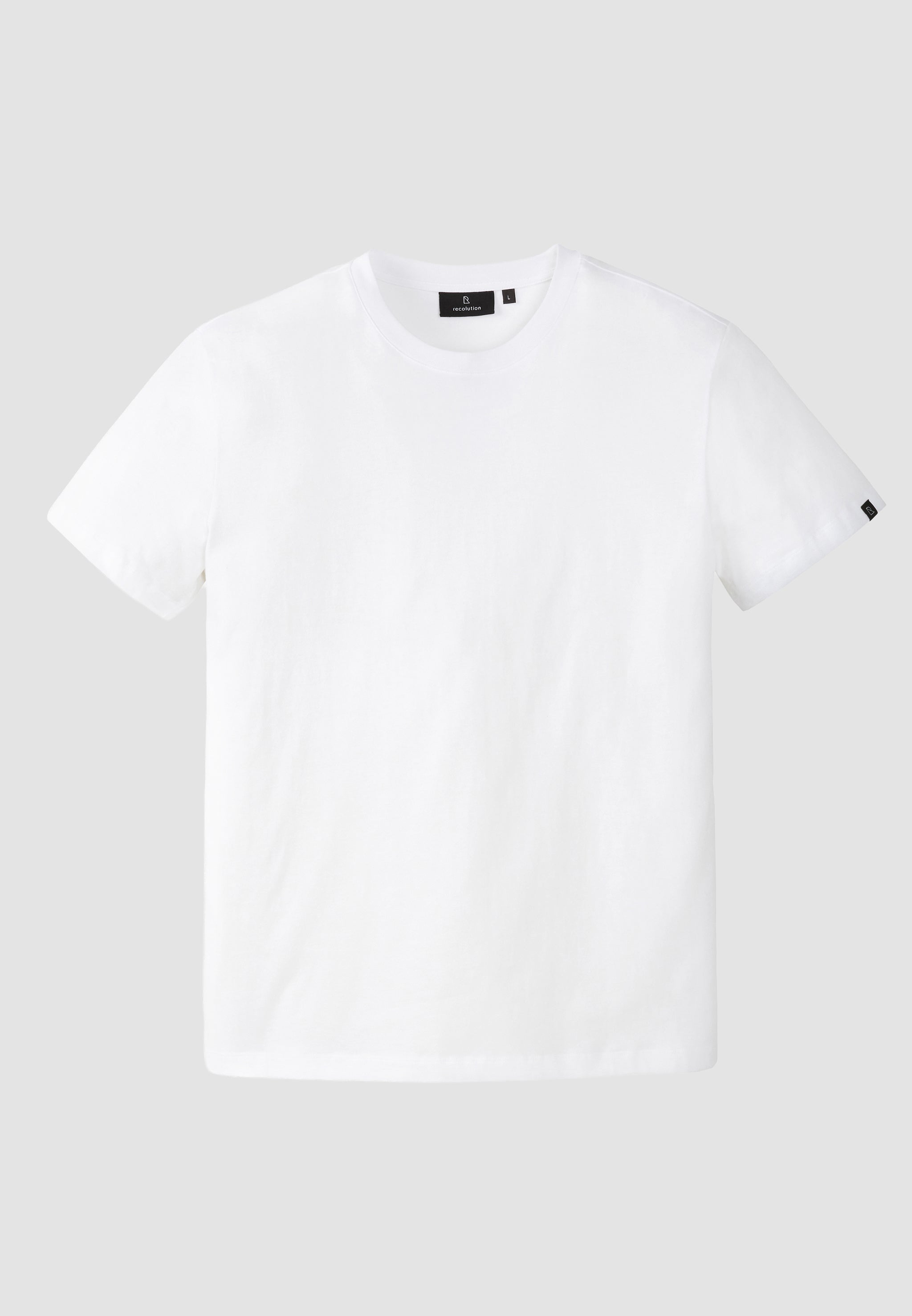 Recolution Agave t-shirt cotone bio bianco girocollo regular