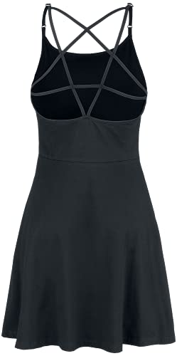 Gothicana by EMP abito nero donna cut-out schiena