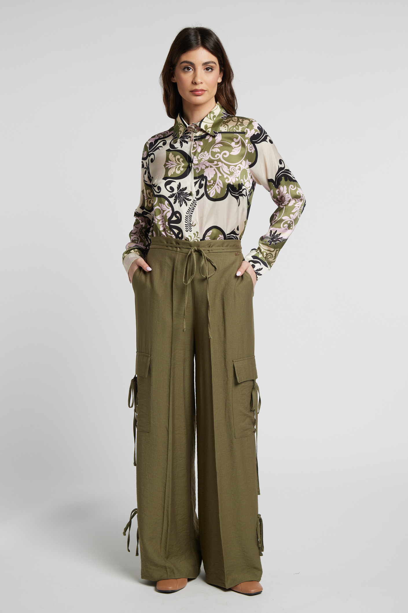 Sarah Chole Tegal 27129 pantalone viscosa nylon