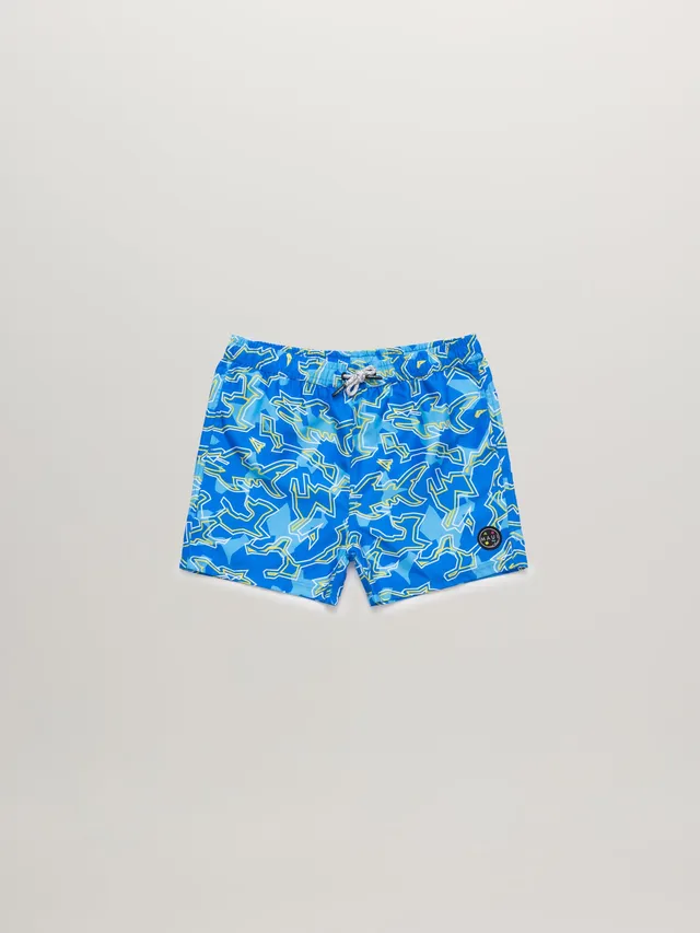 Maui and Sons Bad Fish pantaloncini mare blu bimbo