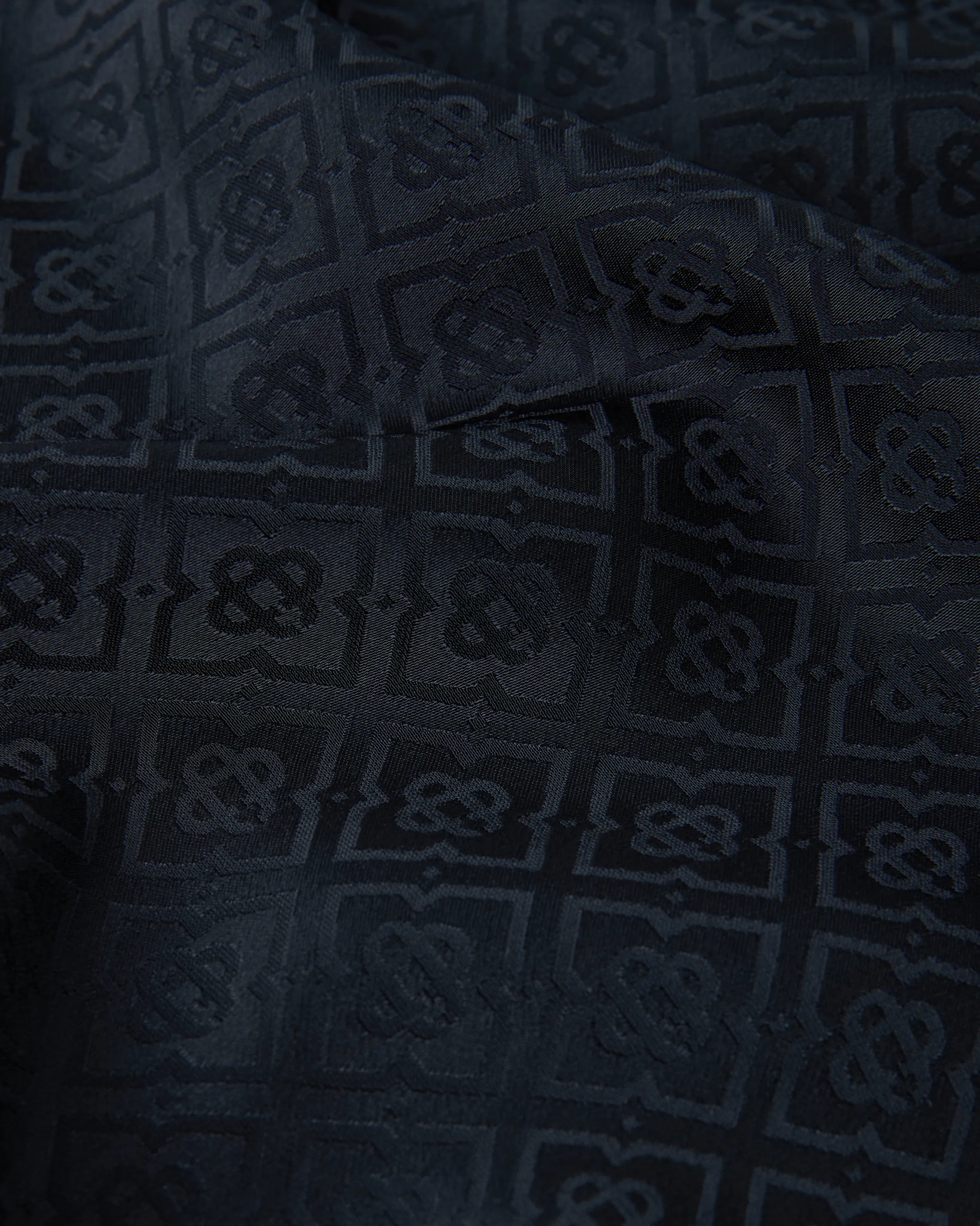 Casablanca Monogram pantaloni navy viscosa slim