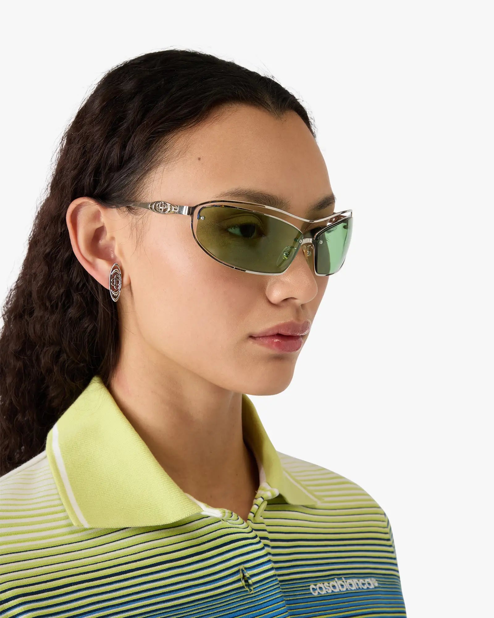 Casablanca Spiral occhiali da sole verde unisex