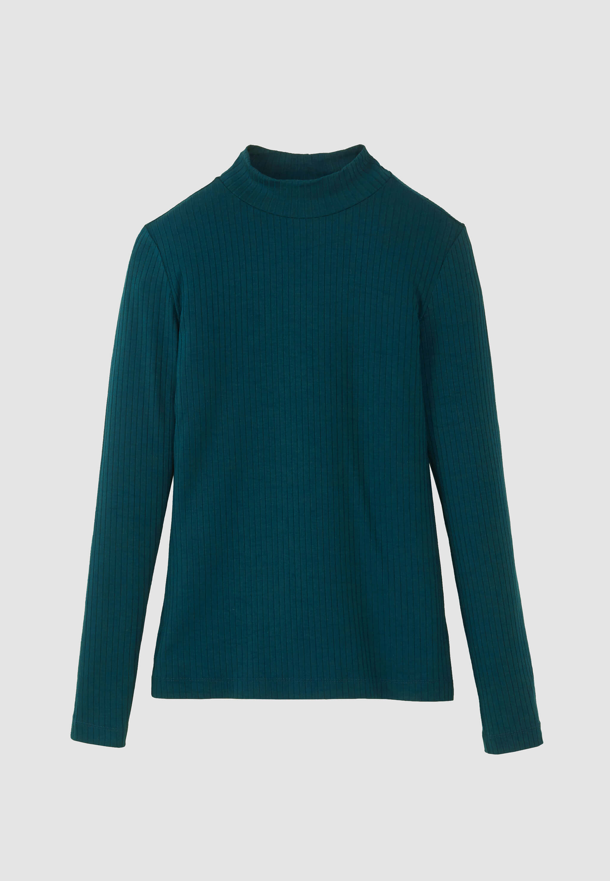 Recolution Crassula maglia manica lunga blu collo alto