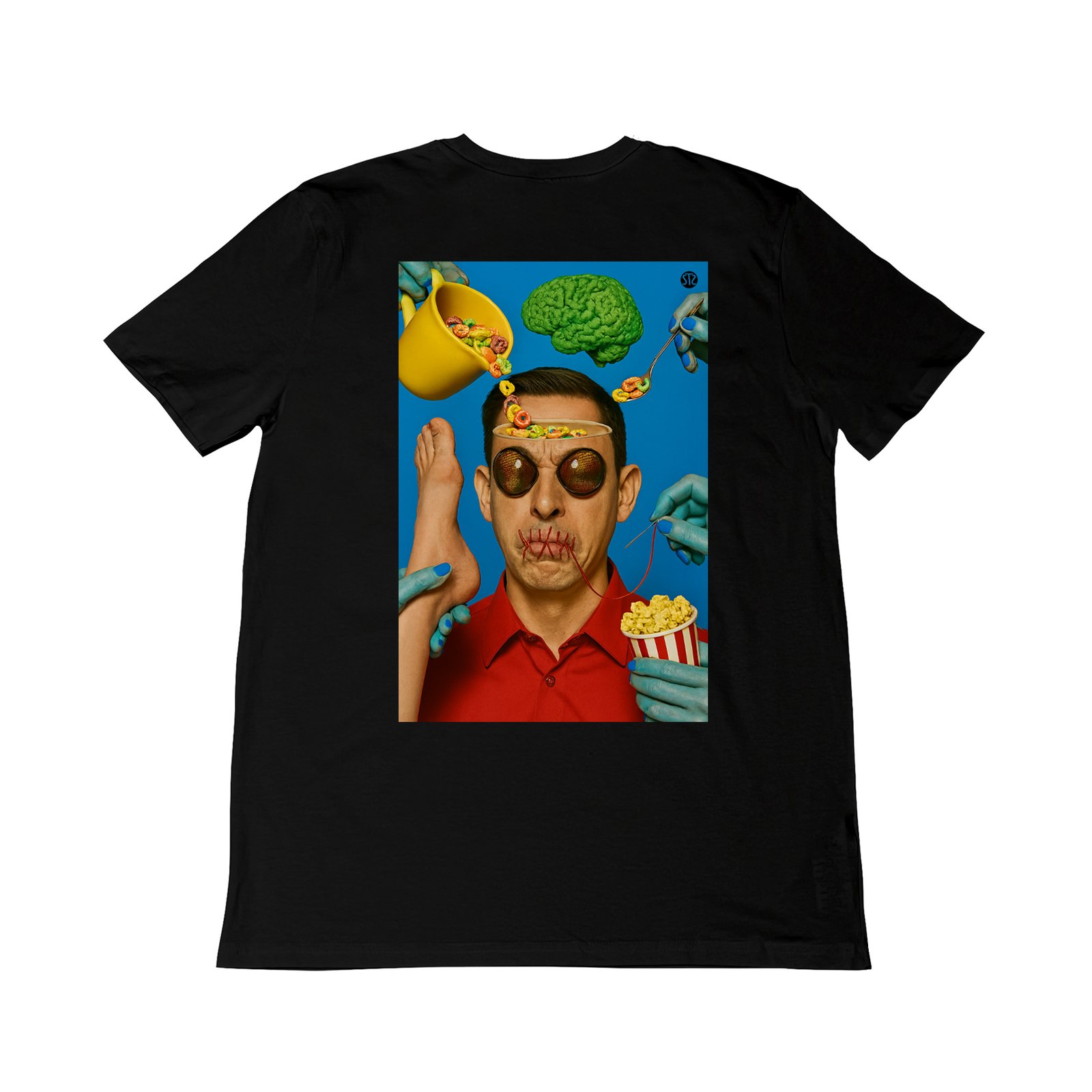 Seetees Shut Up t-shirt stampa fronte retro