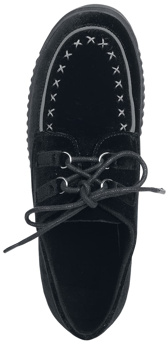 Gothicana by EMP sneakers nere velluto 41 EU