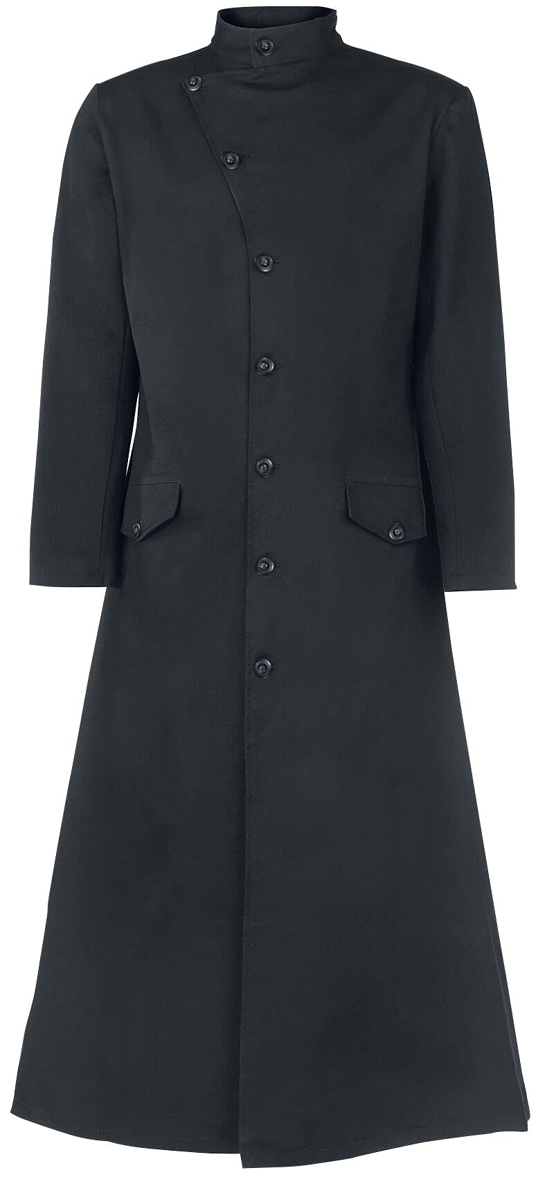 Gothicana by EMP cappotto militare lungo nero catena uomo