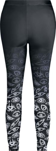 Gothicana by EMP The Void leggings donna neri gotici