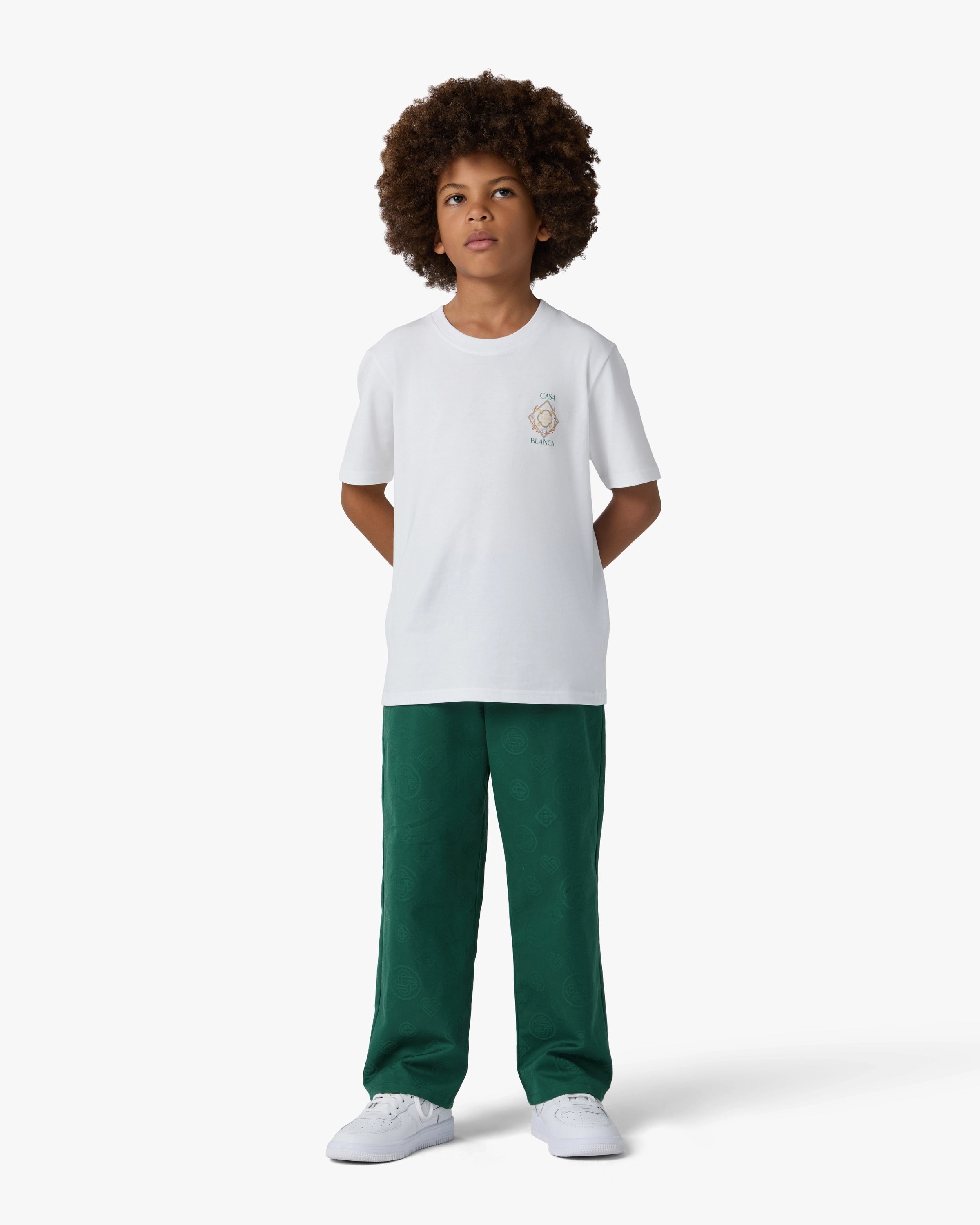 Casablanca Championship t-shirt bambino bianca cotone