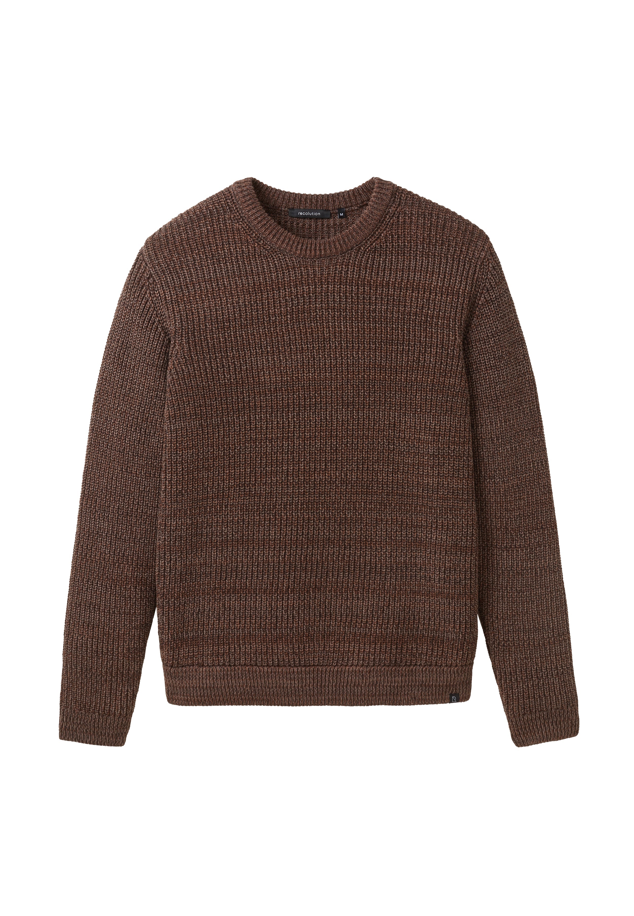 Recolution Cress maglione marrone cotone bio