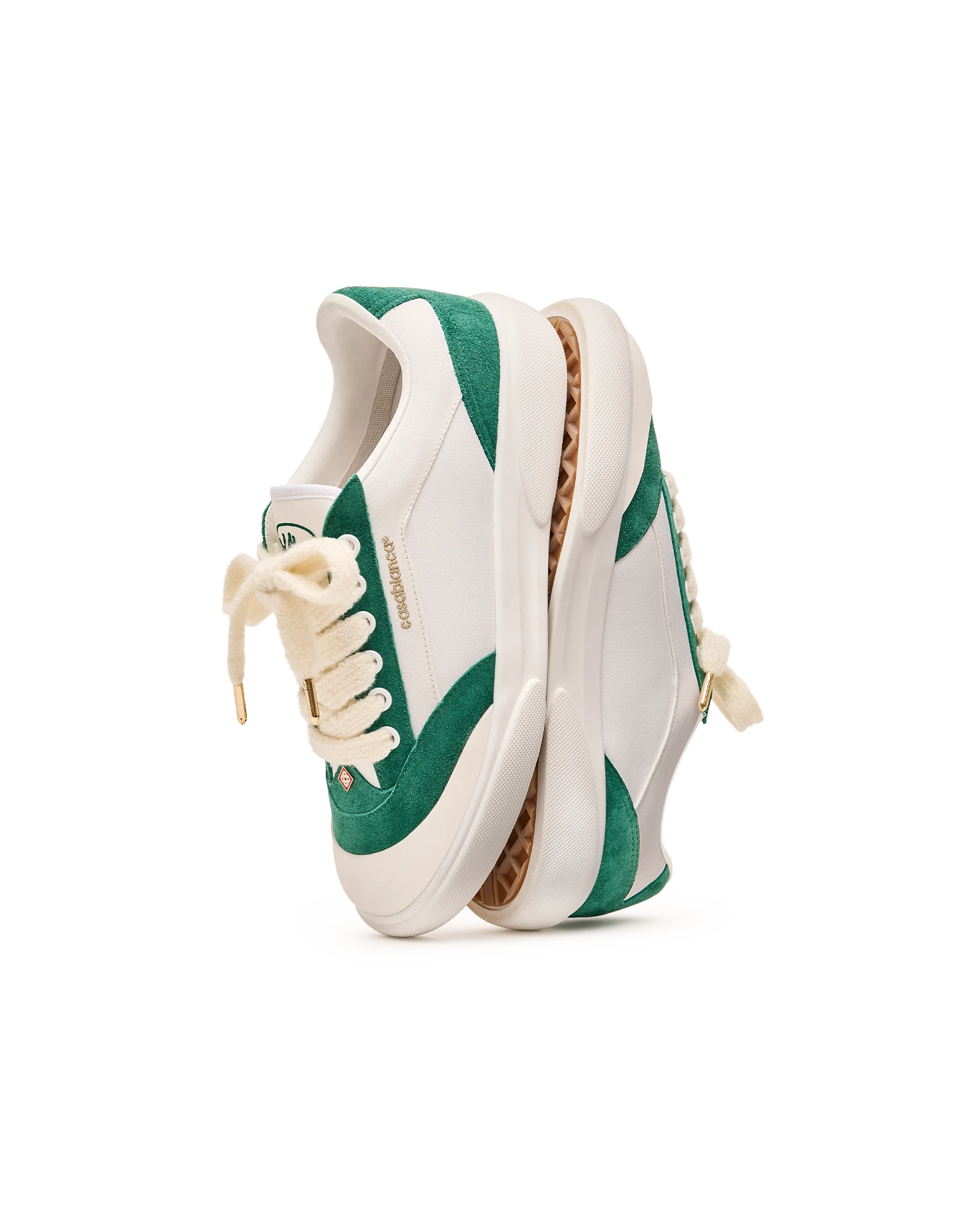 Casablanca Del Mar Sneakers Bianche Verdi Pelle