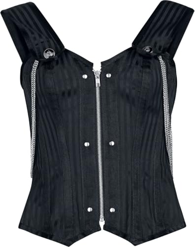 Gothicana by EMP corsetto donna nero borchie