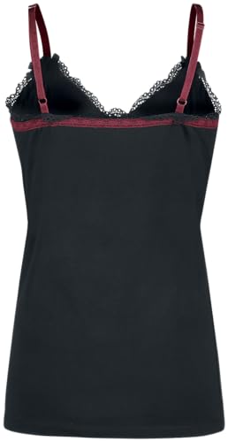 Gothicana by EMP top nero in pizzo donna taglia M