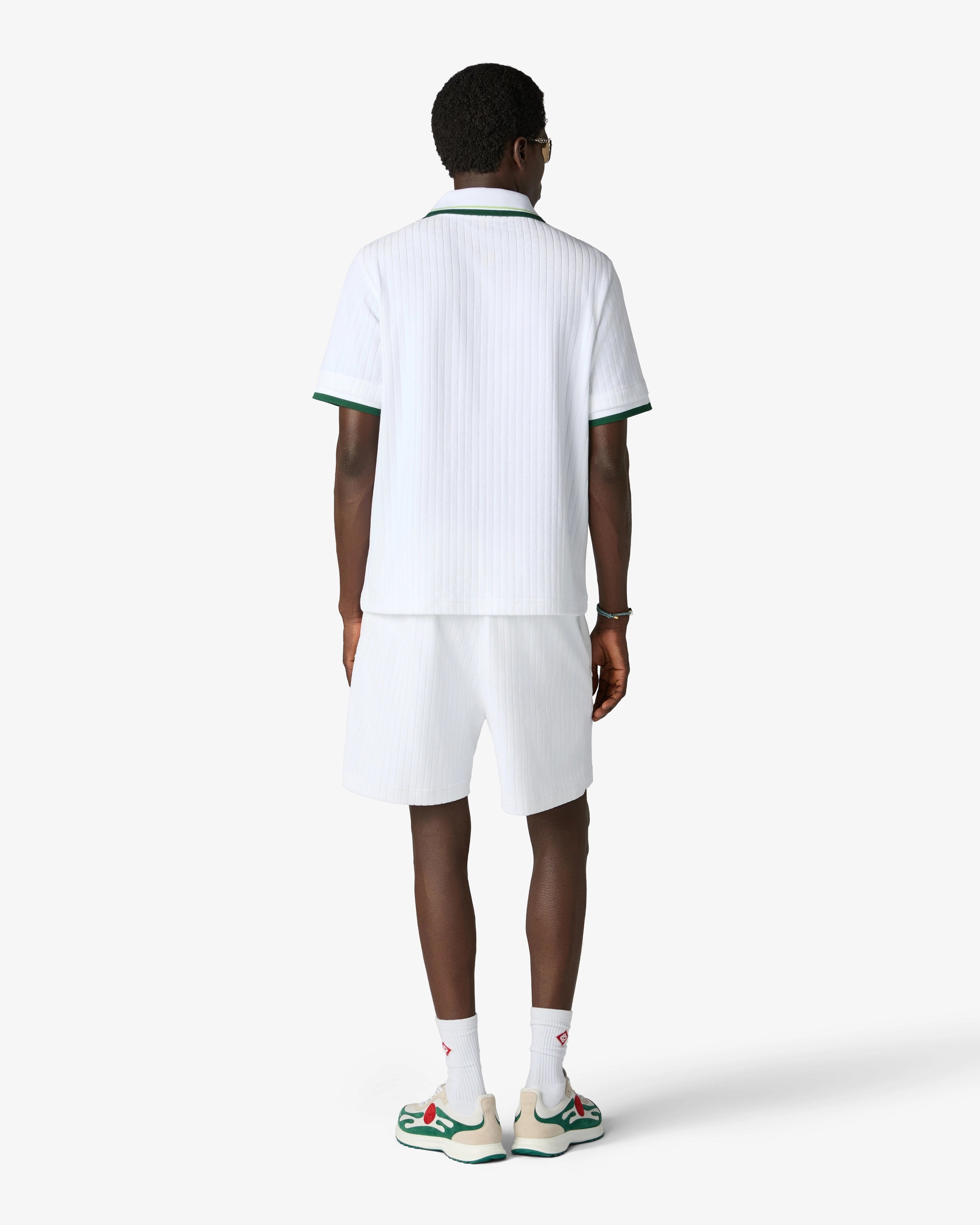 Casablanca Tennis Club camicia uomo ciniglia bianca M