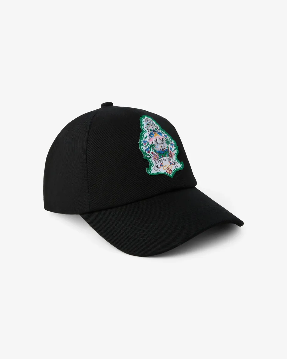 Casablanca Cappellino Hotel Emblem Nero Cotone