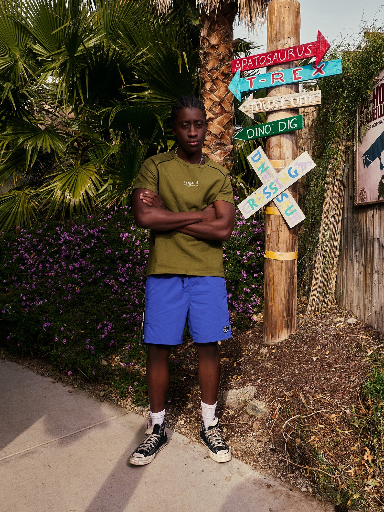 Maui and Sons Pique Front Elevated T-Shirt piqué