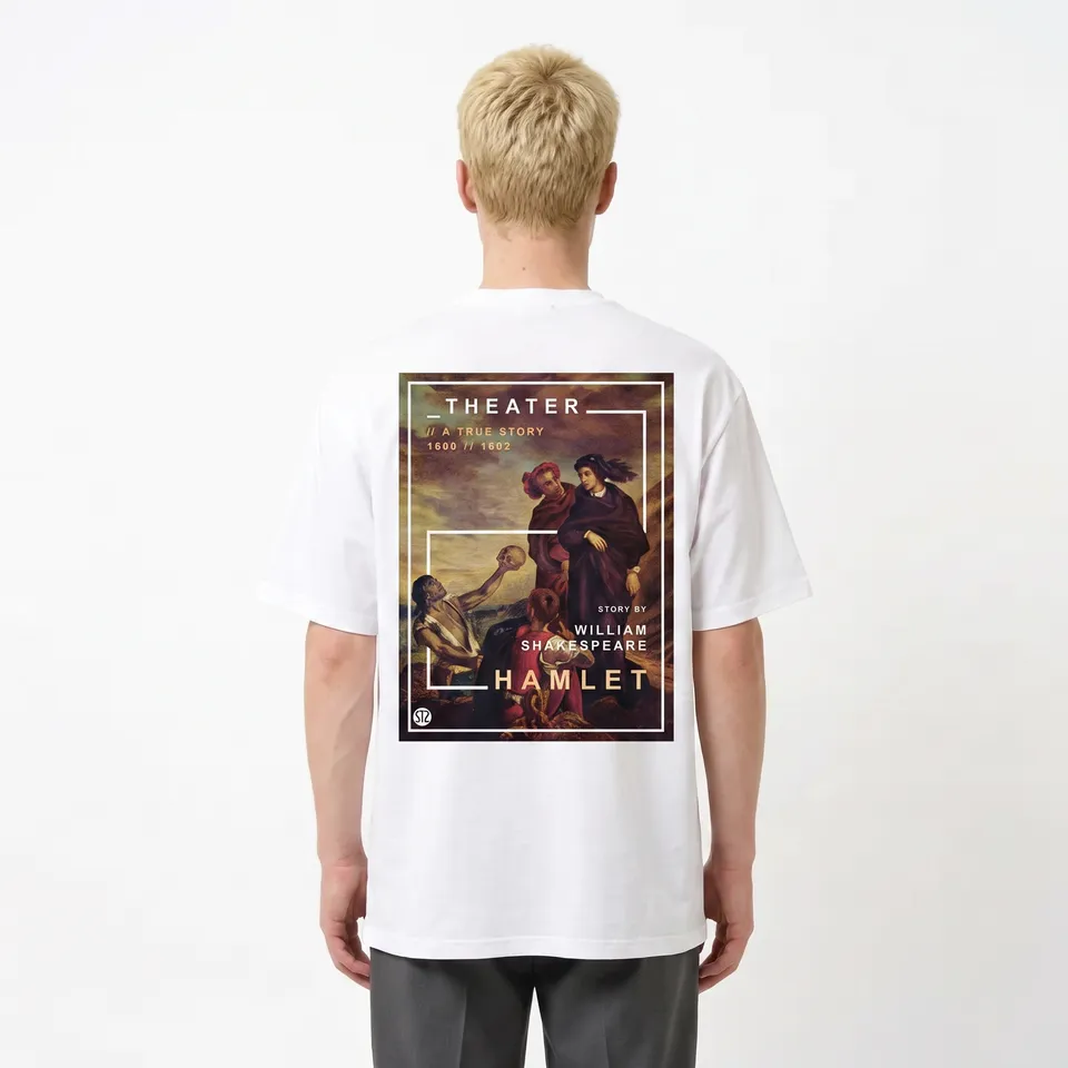Seetees Hamlet t-shirt stampa poeti