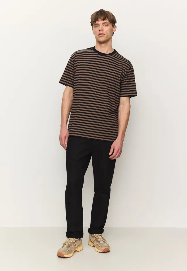 Recolution Tamarind pantaloni chino uomo nero cotone bio