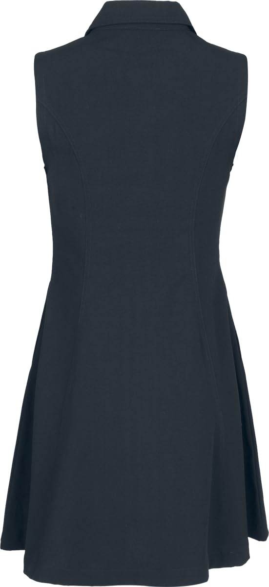 Gothicana by EMP abito trapezio nero M metallo