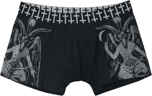 Gothicana by EMP boxer uomo neri con stampe set