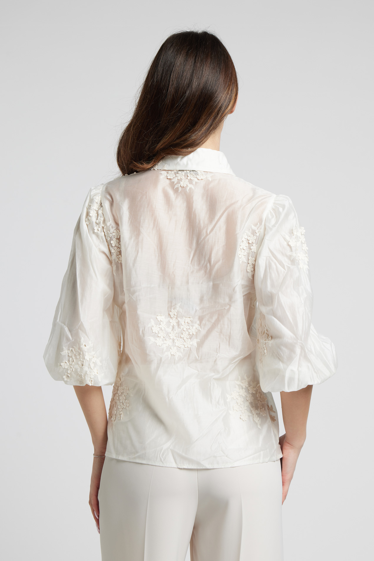 Sarah Chole camicia in lino tessuto traspirante