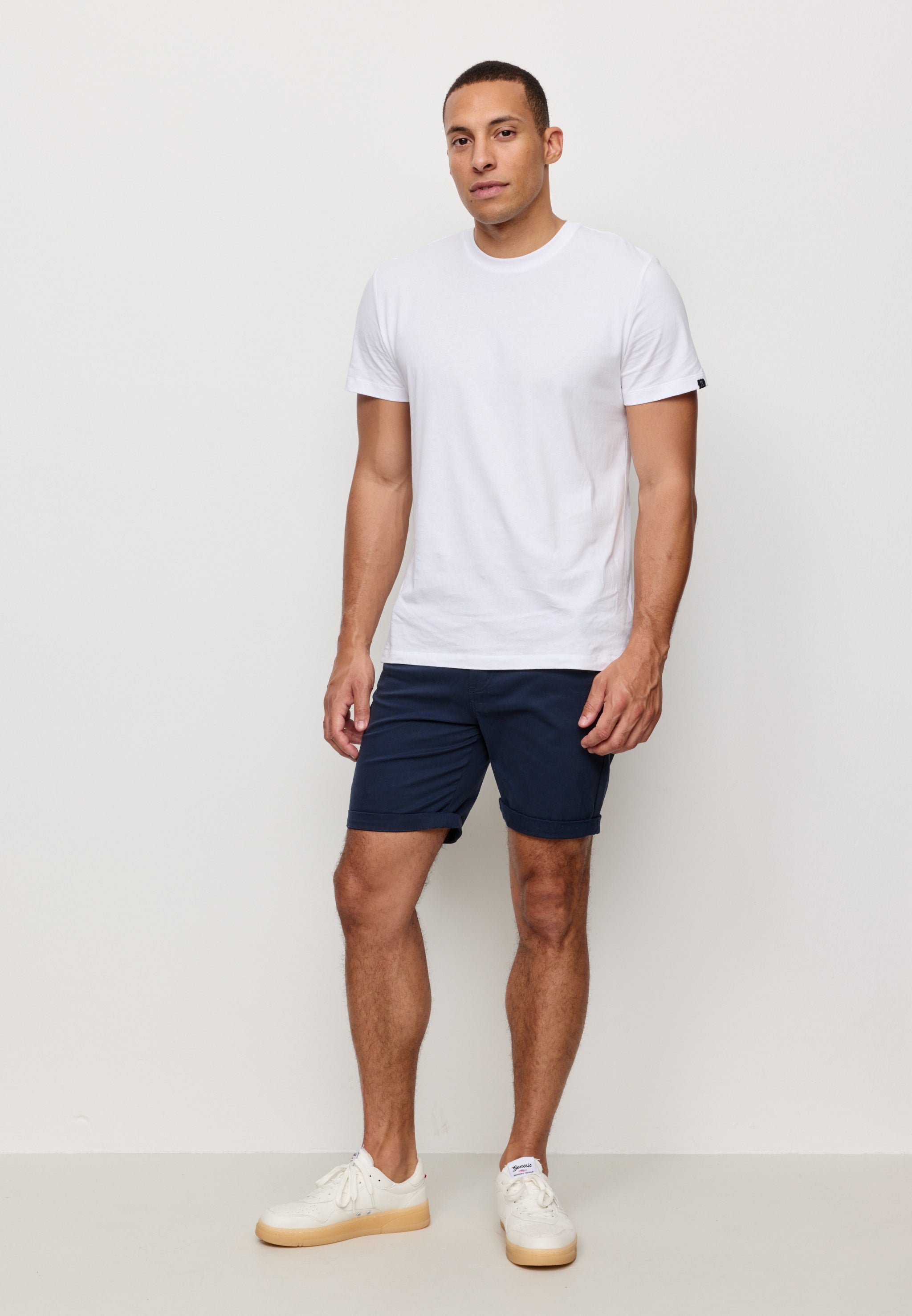 Recolution Majoram pantaloncini blu navy cotone bio