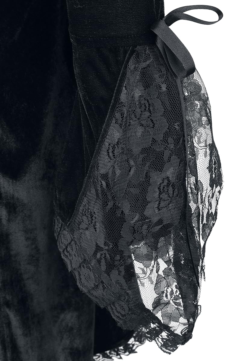 Gothicana by EMP Cardigan Nero Velluto Pizzo M gotico