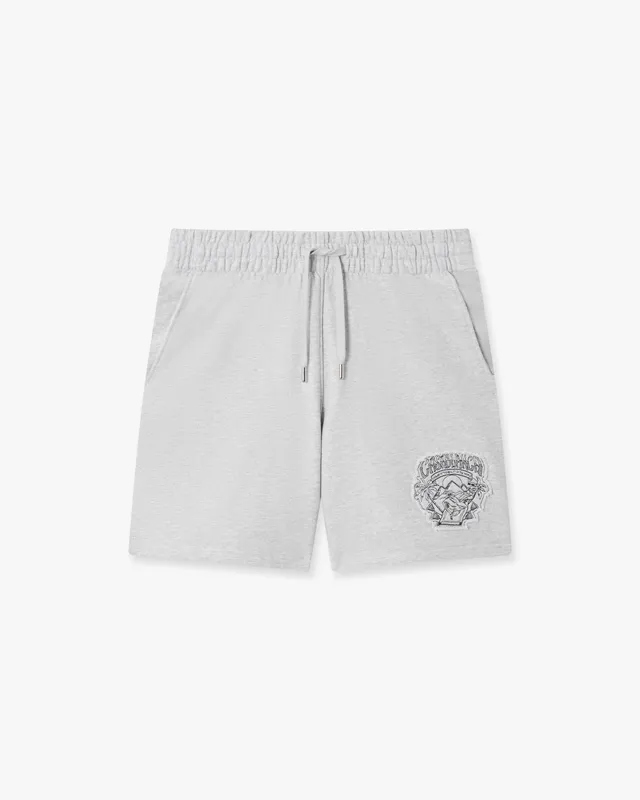 Casablanca Eveil Ancestral shorts grigio cotone bio