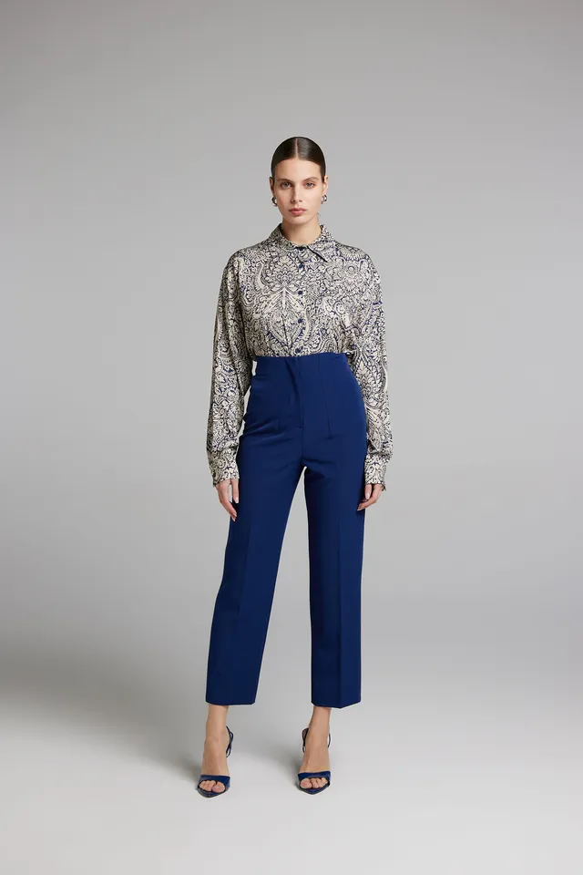 Sarah Chole 21280 camicia fantasia fluido elasticizzato