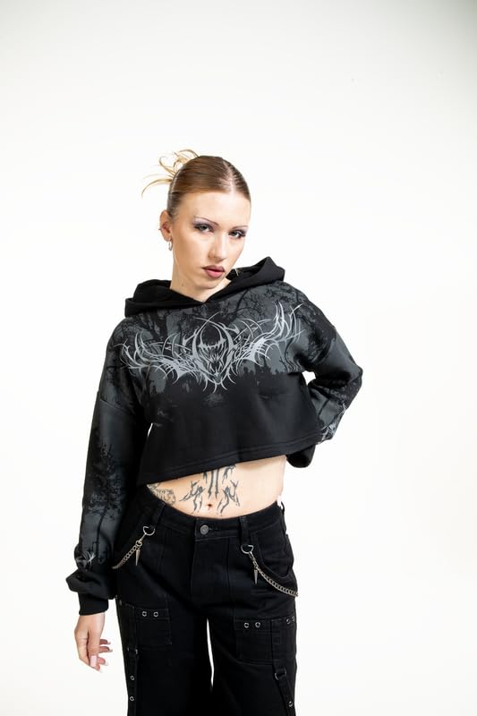 Gothicana by EMP Eternal Allure Felpa Donna Nero L Cappuccio