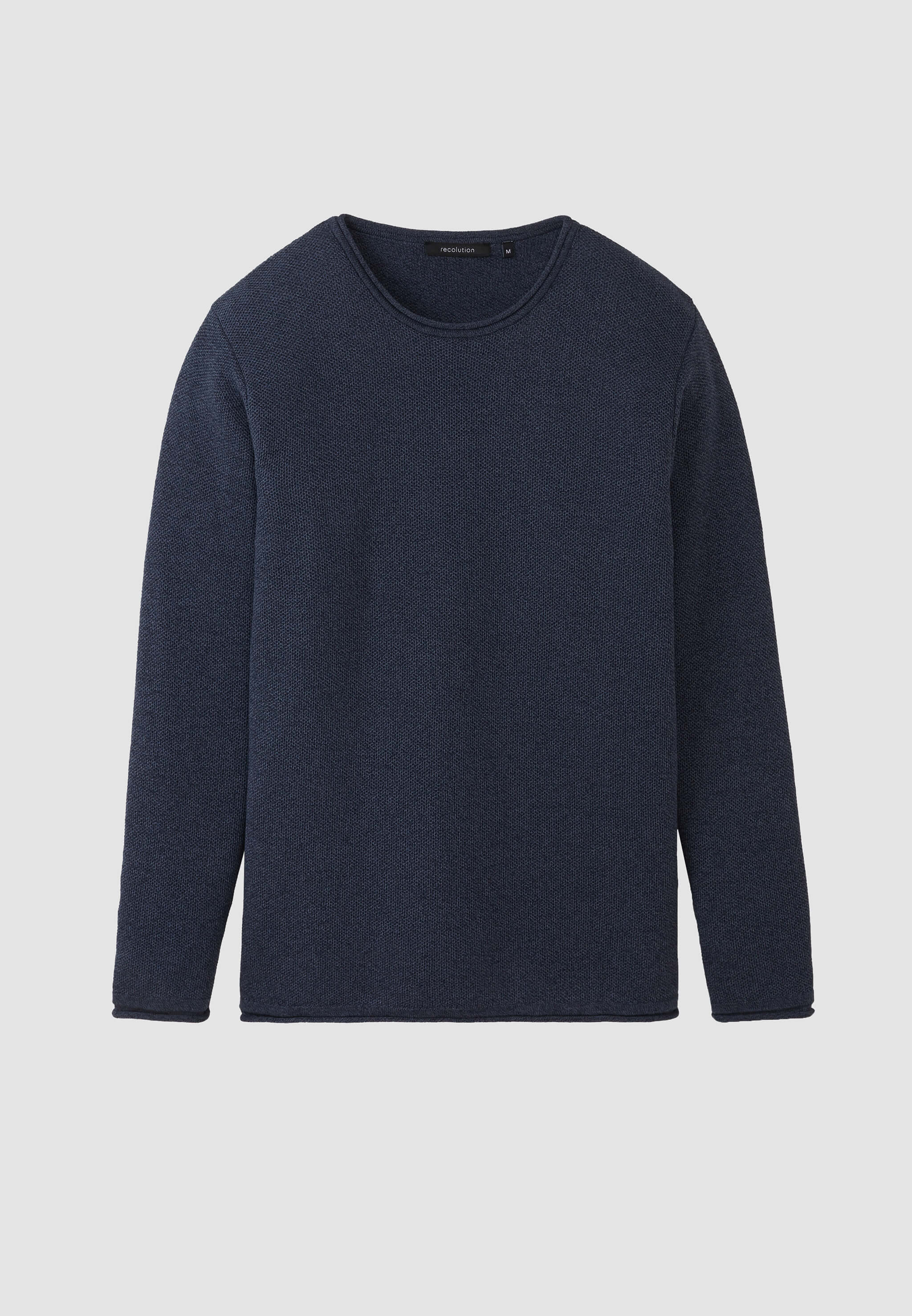 Recolution Eukalyptus maglione uomo blu cotone bio