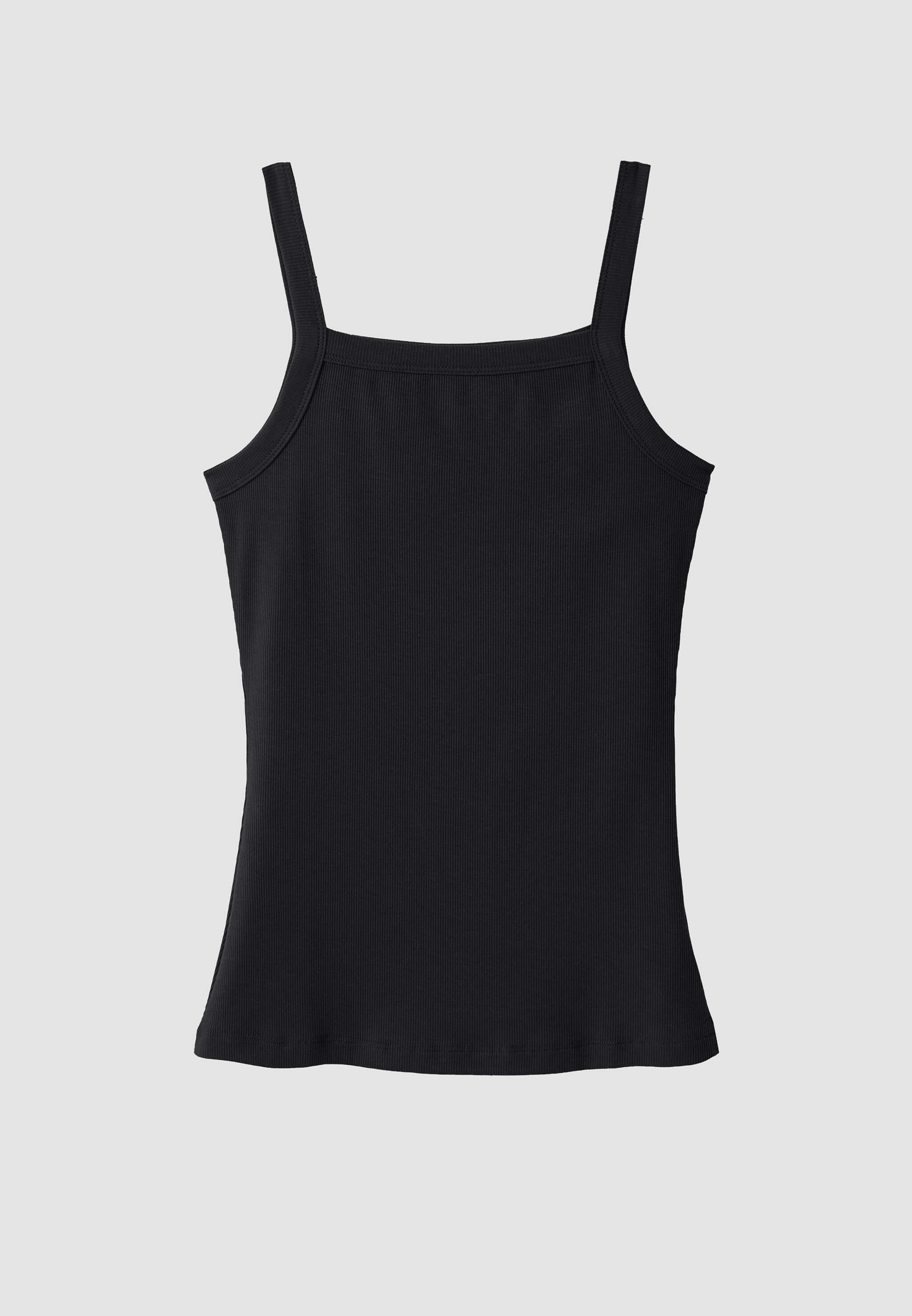 Recolution Daisy top donna black cotone e modal elasticizzato